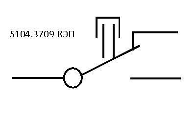 электрическая схема включения тумблера 5104.3704 КЭП